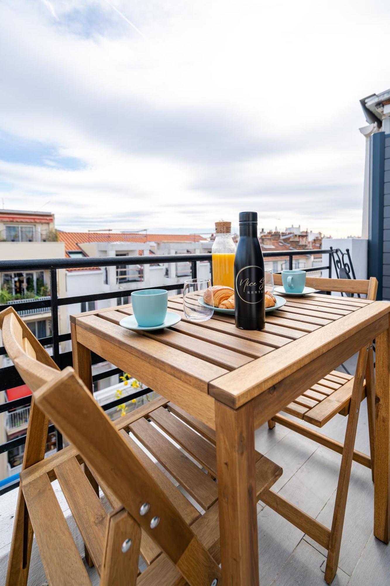 Top Floor Terrace - Dernier Etage Terrasse Cosy Ница Екстериор снимка